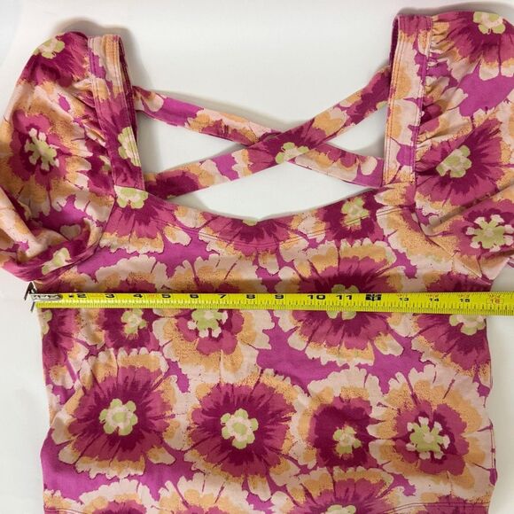 FREE PEOPLE shirt | give me more top | pink | large - Picture 11 of 12